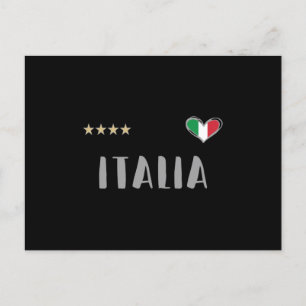 Italy Soccer Football Fan Shirt Flag Postcard