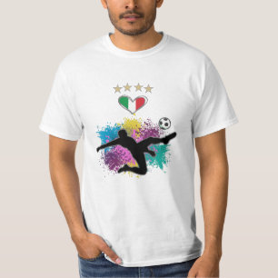 Italy Soccer Football Fan Shirt Flag Splash