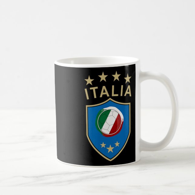 Italy Soccer - Italian Italia Flag Footbyll Player Coffee Mug (Right)