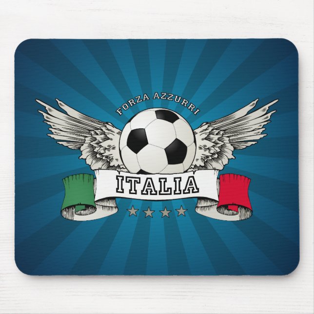 Italy Soccer National Team Supporter mousepad (Front)
