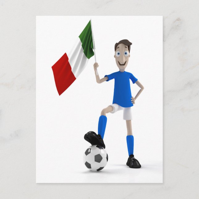 Italy soccer postcard (Front)
