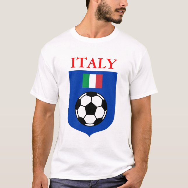 Italy Soccer Shield T-Shirt (Front)
