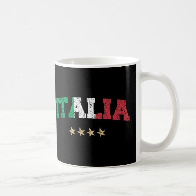 Italy Soccer Shirt Football Fan Italian Flag Coffee Mug (Right)