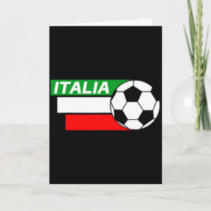 Italy Soccer Shirt Italian Flag Colors Soccer T Sh Card
