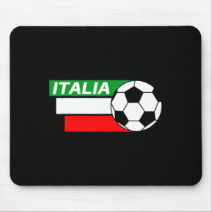 Italy Soccer Shirt Italian Flag Colors Soccer T Sh Mouse Mat