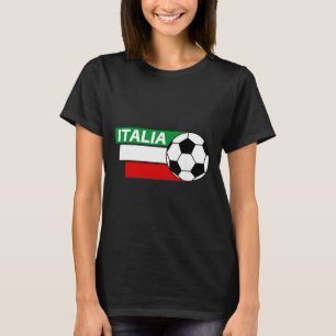 Italy Soccer Shirt. Italian Flag Colours Soccer T-Shirt