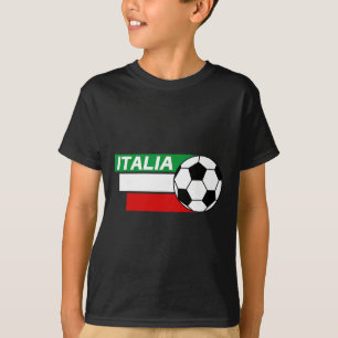 Italy Soccer Shirt. Italian Flag Colours Soccer T-Shirt