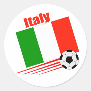 Italy Soccer Team Classic Round Sticker