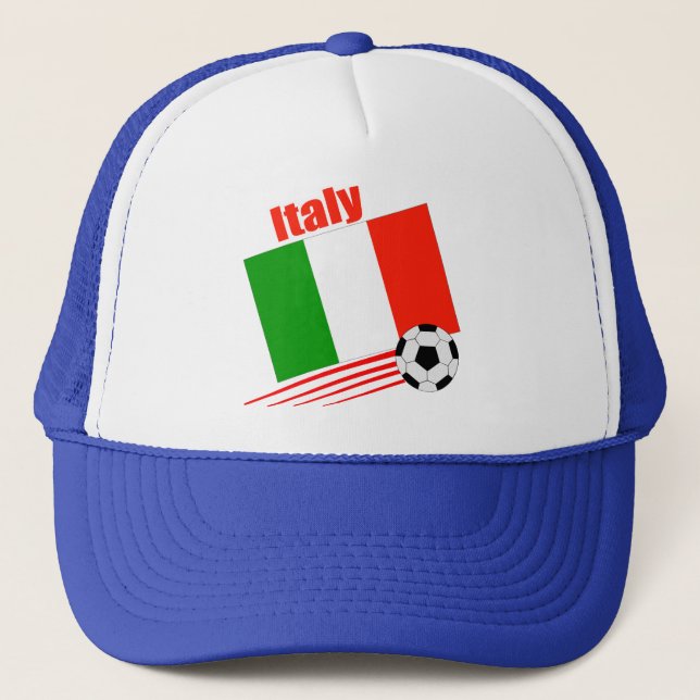 Italy Soccer Team Trucker Hat (Front)