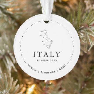 Italy Souvenir Travel Keepsake Acrylic Ornament