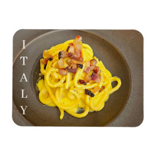 Italy spaghetti carbonara fridge magnet