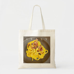 Italy spaghetti carbonara tote bag