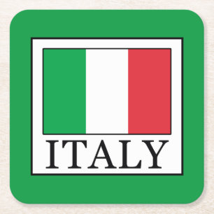 Italy Square Paper Coaster