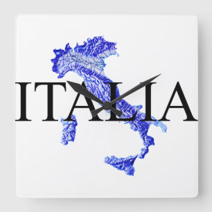 Italy Square Wall Clock