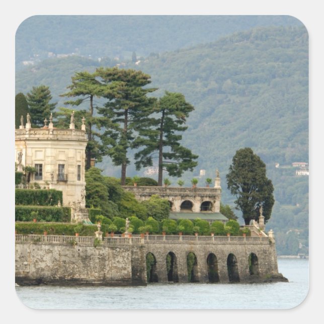 Italy, Stresa, Lake Maggiore, Isola Bella 2 Square Sticker (Front)