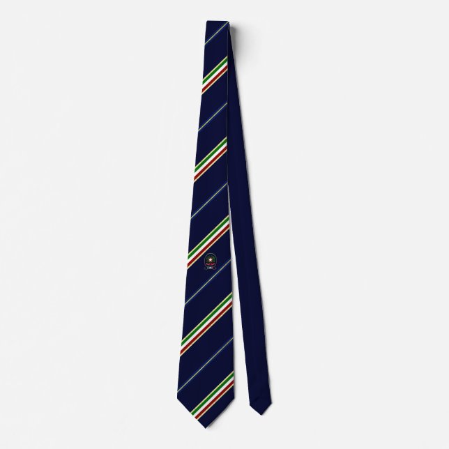 Italy stripes flag tie (Front)