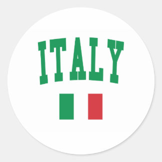 Italy Style Classic Round Sticker