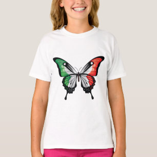 Italy Swallowtail Butterfly Flag T-Shirt