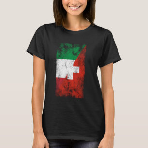Italy Switzerland Flags - Italian Swiss T-Shirt