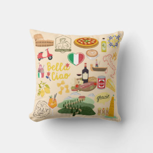 Italy Symbols Cushion