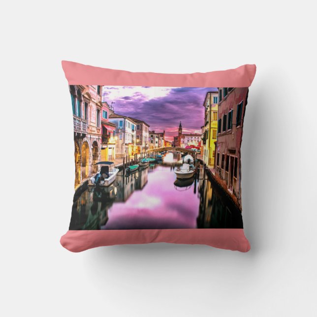 Italy throw pillow. cushion (Front)