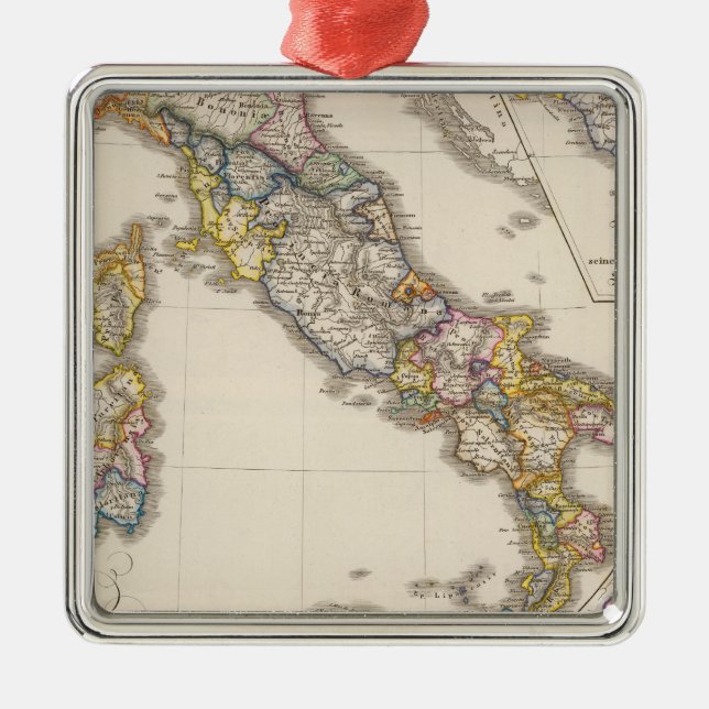 Italy to his ecclesiastical division metal tree decoration (Front)