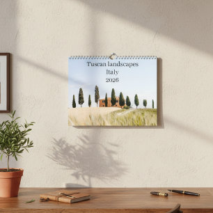 Italy Toscane Landscape 2026 Calendar