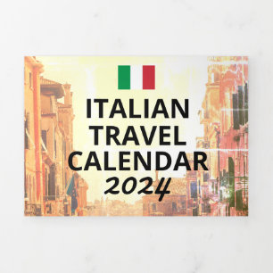 Italy Travel Calendar 2024 Digital Nomad Visitor Tri-Fold Programme