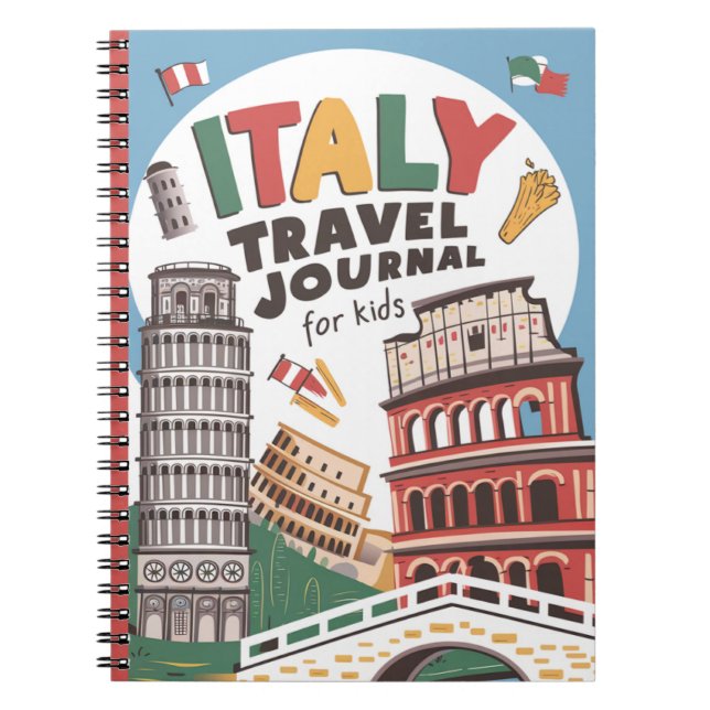 Italy Travel Journal for Kids (Front)
