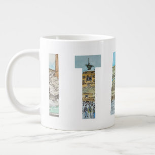 Italy travel locations large coffee mug