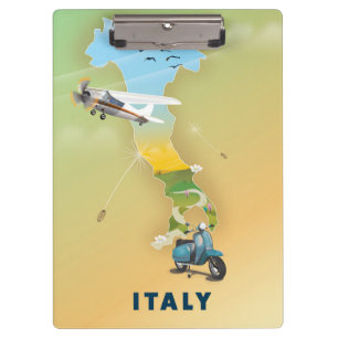 Italy Travel poster Clipboard