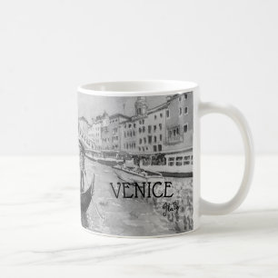 Italy Travel - VENICE black and white souvenir Coffee Mug