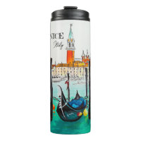 Italy Travel - VENICE watercolor souvenir