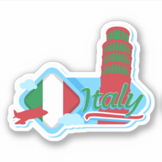 Italy Travel Vinyl Sticker