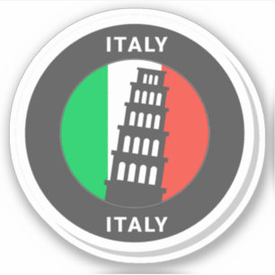 Italy Travel Vinyl Sticker