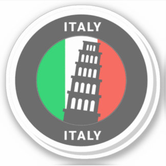 Italy Travel Vinyl Sticker