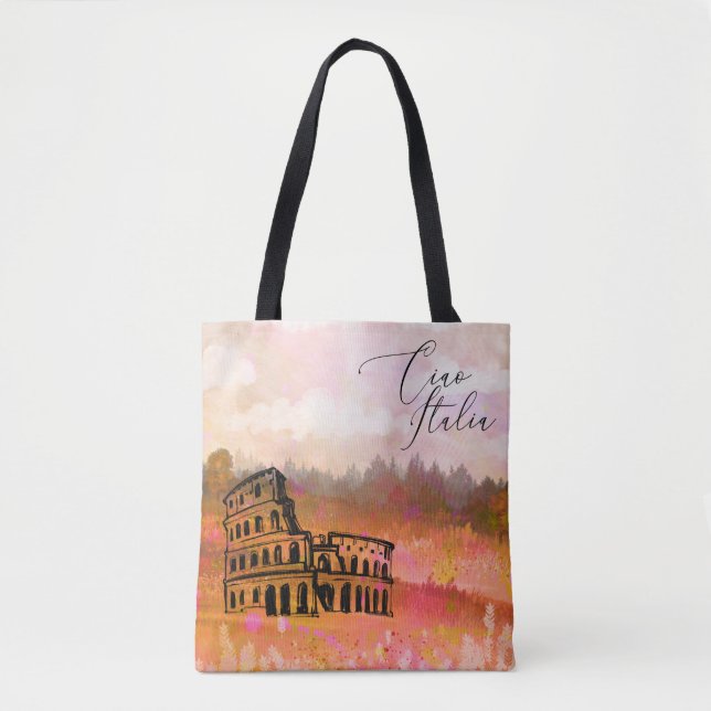 *~* Italy Tuscany Art Landscape Colosseum Tote Bag (Front)
