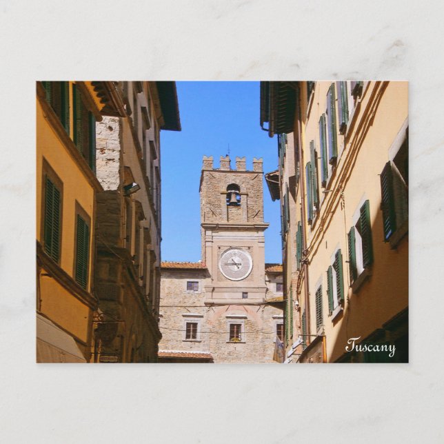 Italy Tuscany Cortona. Town Hall. Postcard (Front)