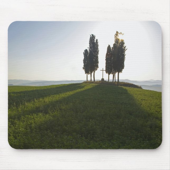 Italy, Tuscany, Cypress Trees in Tuscany with Mouse Mat (Front)
