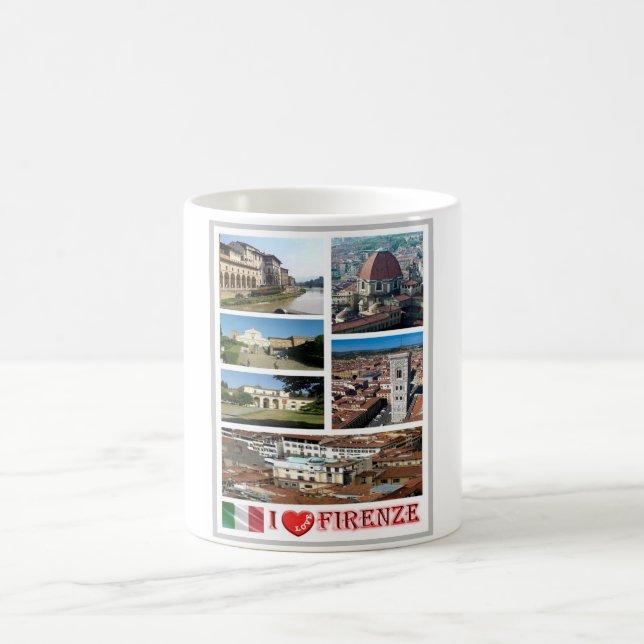 Italy - Tuscany - Florence - I Love - Coffee Mug (Center)