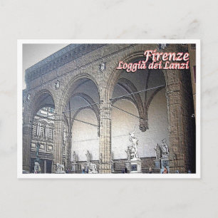 Italy - Tuscany - Florence - Loggia dei Lanzi - Postcard