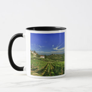 Italy, Tuscany, Greve. The vineyards of Castello Mug