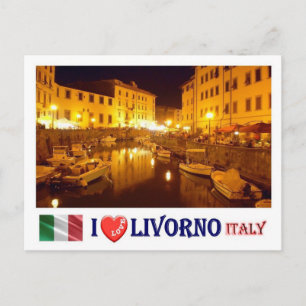 Italy - Tuscany - Livorno - I Love - Postcard