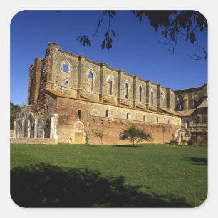 Italy: Tuscany, Massa Marittima, San Galgano Square Sticker