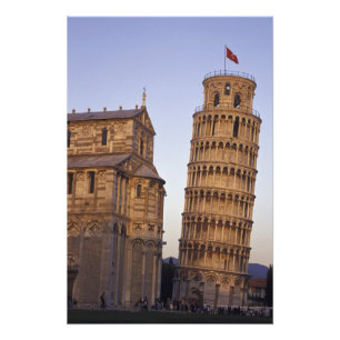 Italy, Tuscany, Pisa Leaning Tower of Pisa and Photo Print