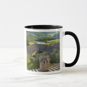 Italy, Tuscany. Roofop view of the villa Mug