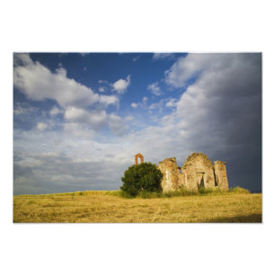 Italy, Tuscany, Ruin of Old Church in Tuscany. Photo Print