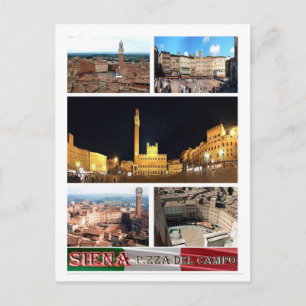 Italy - Tuscany - Siena - Piazza Del Campo - Postcard