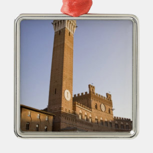Italy, Tuscany, Sienna. Torre del Mangia on Metal Tree Decoration