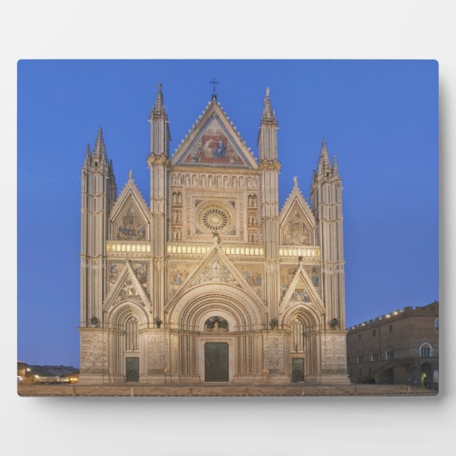Italy, Umbria, Orvieto, Orvieto Cathedral Plaque (Front)